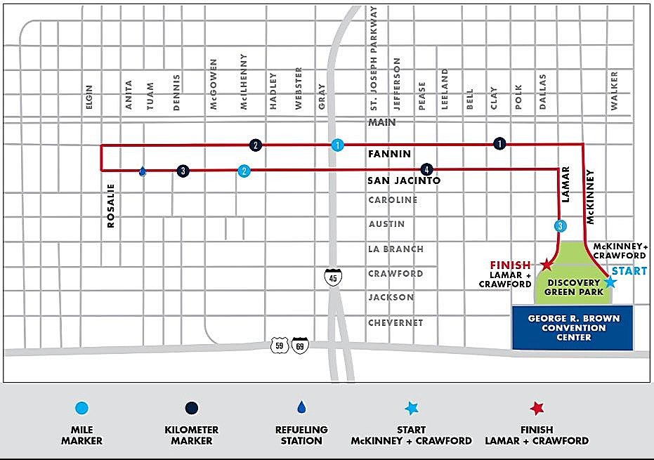 Course Map For We Are Houston 5k