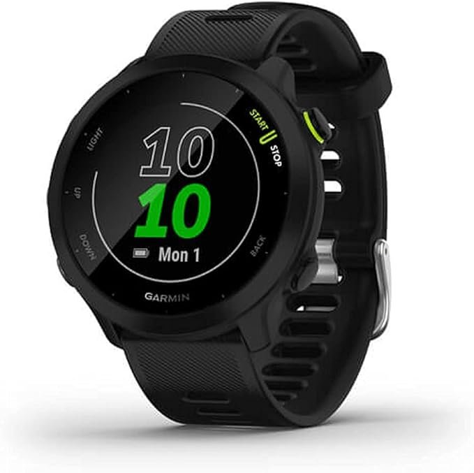 Garmin Forerunner 55 | GPS Running Watch | Black /Aqua /White